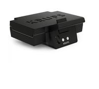 Krups FDK Iconic Sandwichmaker, 850 W, piastre antiaderenti rivestite in ceramica, design iconico, conservazione verticale, facile da usare, nero, FDK461