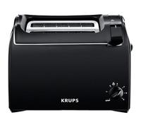 Krups KH1518 Tostapane Aroma, 2 fette, 700 W, roll top, nero/bordeaux