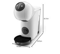 Krups Nescafé Dolce Gusto Genio S, macchina compatta per capsule multibevande, alta pressione, espresso con crema in 30 secondi, arresto automatico, design XL, bianco + 3 confezioni di caffè intenso