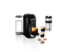 Krups Nespresso - Macchina da caffè Vertuo Plus Serbatoio dell'acqua da 1,7 l. Nero/acciaio inox