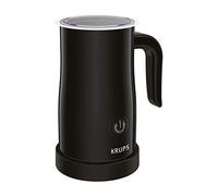 Krups XL100810 Montalatte Elettrico, Pannello di Controllo One-Touch, Coperchio Rimovibile, Base Girevole a 360 Gradi, Plastica, Nero