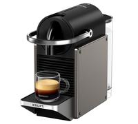Krups XN306T10 Nespresso Pixie, Macchina da Caffè Capsule, 2 Scelte di Caffè, Design Industriale, Risparmio energetico, Capsule Riciclabili, Verde Scuro