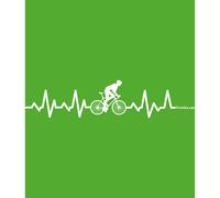 Kruskis Biking Heartbeat Short Sleeve T-shirt Verde 2XL Uomo Green