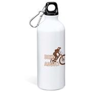 Kruskis Bottiglia Alluminio Bike Addict 800ml White