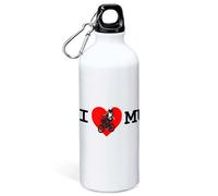 Kruskis Bottiglia Alluminio I Love Mum 800ml White