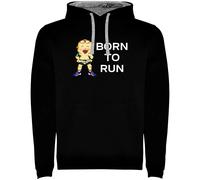 Kruskis Felpa Con Cappuccio Born To Run Two-colour