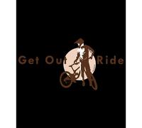 Kruskis Felpa Con Cappuccio Get Out And Ride Two-colour Black / Grey