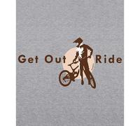 Kruskis Felpa Con Cappuccio Get Out And Ride Two-colour Heather Grey / Black