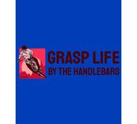 Kruskis Felpa Con Cappuccio Grasp Life Two-colour Royal Blue / White