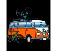 Kruskis Felpa Con Cappuccio Hippie Van Mtb Two-colour Black / Grey