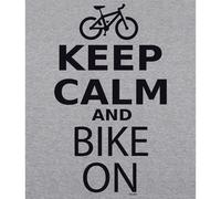 Kruskis Felpa Con Cappuccio Keep Calm And Bike On Two-colour Heather Grey / Black