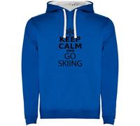 Kruskis Felpa Con Cappuccio Keep Calm And Go Skiing Two-colour
