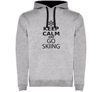Kruskis Felpa Con Cappuccio Keep Calm And Go Skiing Two-colour
