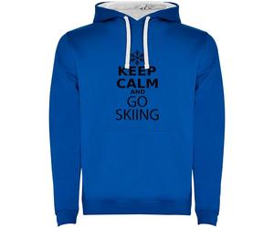Kruskis Felpa Con Cappuccio Keep Calm And Go Skiing Two-colour