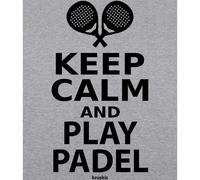 Kruskis Felpa Con Cappuccio Keep Calm And Play Padel Bicolor