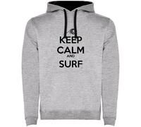 Kruskis Felpa Con Cappuccio Surf Keep Calm And Surf Two-colour