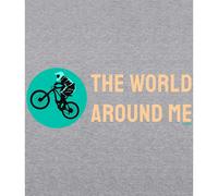 Kruskis Felpa Con Cappuccio The World Around Me Two-colour Heather Grey / Black