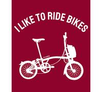 Kruskis I Like To Ride Bikes Short Sleeve T-shirt Rosso L Uomo Dark Red