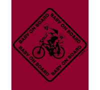 Kruskis Maglietta A Maniche Corte Baby On Board Dark Red