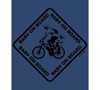 Kruskis Maglietta A Maniche Corte Baby On Board Denim Blue