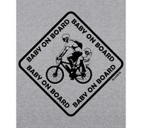 Kruskis Maglietta A Maniche Corte Baby On Board Heather Grey