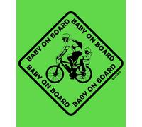 Kruskis Maglietta A Maniche Corte Baby On Board Light Green