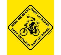 Kruskis Maglietta A Maniche Corte Baby On Board Yellow