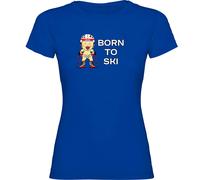 Kruskis Maglietta A Maniche Corte Born To Ski