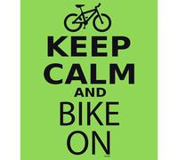 Kruskis Maglietta A Maniche Corte Keep Calm And Bike On Light Green