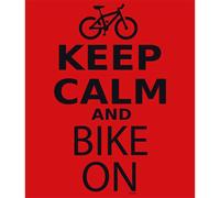 Kruskis Maglietta A Maniche Corte Keep Calm And Bike On Red