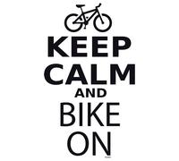 Kruskis Maglietta A Maniche Corte Keep Calm And Bike On White