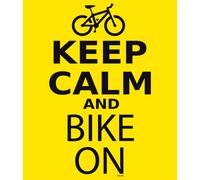 Kruskis Maglietta A Maniche Corte Keep Calm And Bike On Yellow