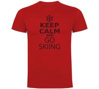 Kruskis Maglietta A Maniche Corte Keep Calm And Go Skiing