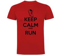 Kruskis Maglietta A Maniche Corte Keep Calm And Run