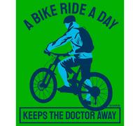 Kruskis Maglietta A Maniche Corte Keep The Doctor Away Green