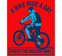 Kruskis Maglietta A Maniche Corte Keep The Doctor Away Red