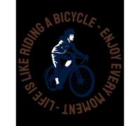 Kruskis Maglietta A Maniche Corte Life Is Like Riding Black