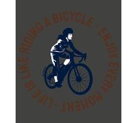 Kruskis Maglietta A Maniche Corte Life Is Like Riding Dark Grey