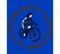 Kruskis Maglietta A Maniche Corte Life Is Like Riding Royal Blue