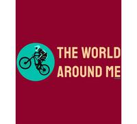 Kruskis Maglietta A Maniche Corte The World Around Me Dark Red