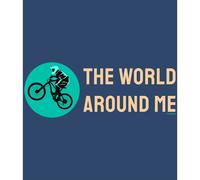 Kruskis Maglietta A Maniche Corte The World Around Me Denim Blue