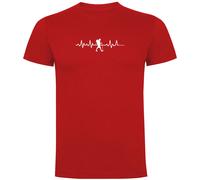 Kruskis Trekking Heartbeat Short Sleeve T-shirt Rosso 3XL Uomo