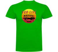 Kruskis Van Life Sunset Short Sleeve T-shirt Verde 2XL Uomo