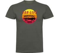 Kruskis Van Life Sunset Short Sleeve T-shirt Verde 3XL Uomo
