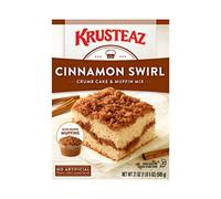 Krusteaz Cinnamon Swirl Crumb Cake and Muffin Mix, 21-Ounce Boxes (Pack of 4)