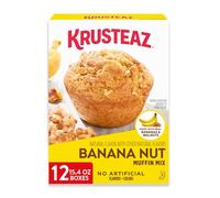 Krusteaz Supreme Muffin Mix, Banana Nut, 15.4 Ounce (Pack of 12)