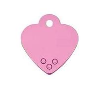 Kruuse Pet - Placca a Forma di Cuore, Piccola, anodizzata, con Pietre da 300 g