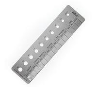 KRUVE Brewler - Righello per macinare il caffè, in acciaio inox, accessorio per la casa, dimensioni macinatura del caffè 200-1600 micron, classificazione dei chicchi verdi 11/64-20/64, righello da 14