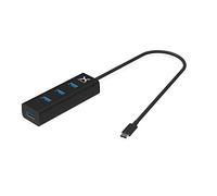KRUX HUB attivo con USB C, Adattatore USB Multiplo con quattro porte USB 3.0 | KRX0102