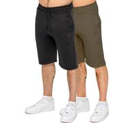 Kruze Pile Uomo Shorts 2 Confezione Leggero Casual Estivo Ginocchio Lungo Fit